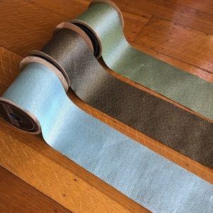 Vintage Wide Ribbon - Gold Copper Silver